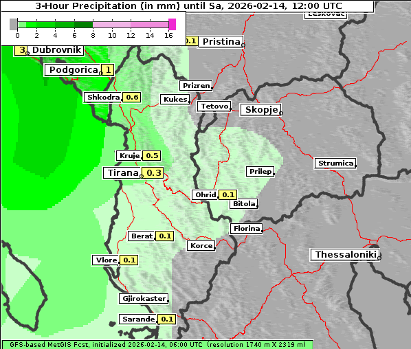Niederschlag, 14. 2. 2026