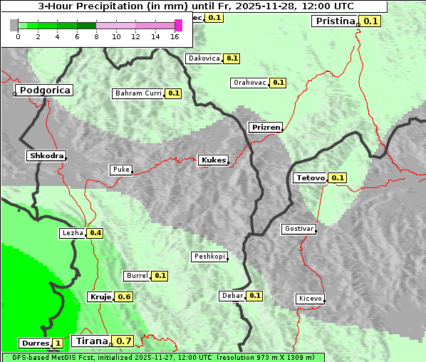 Niederschlag, 28. 11. 2025