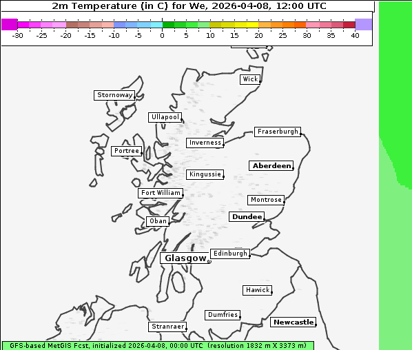 Temperatur, 8. 4. 2026