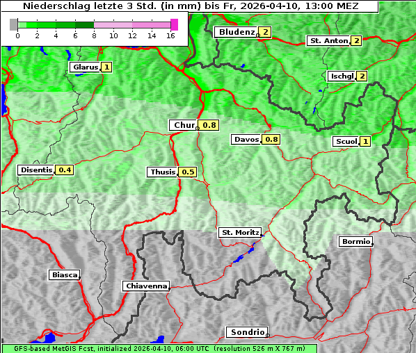 Niederschlag, 10. 4. 2026