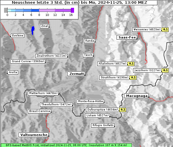 Neuschnee, 25. 11. 2024