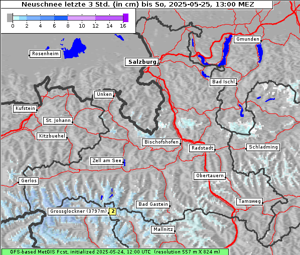 Neuschnee, 25. 5. 2025