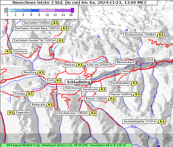 Neuschnee, 23. 11. 2024