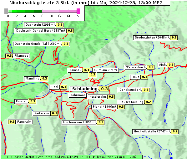 Niederschlag, 23. 12. 2024