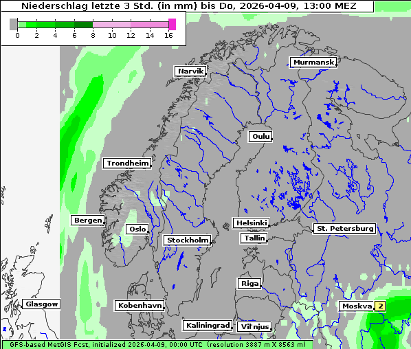 Niederschlag, 9. 4. 2026