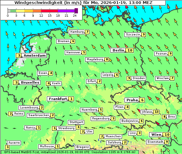 Wind, 19. 1. 2026