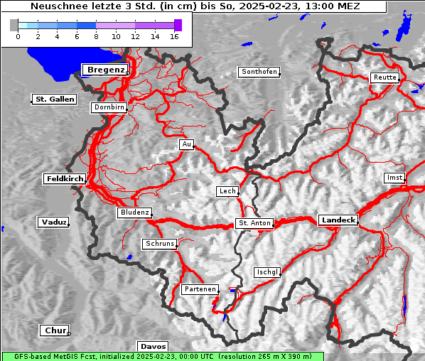 Neuschnee, 23. 2. 2025