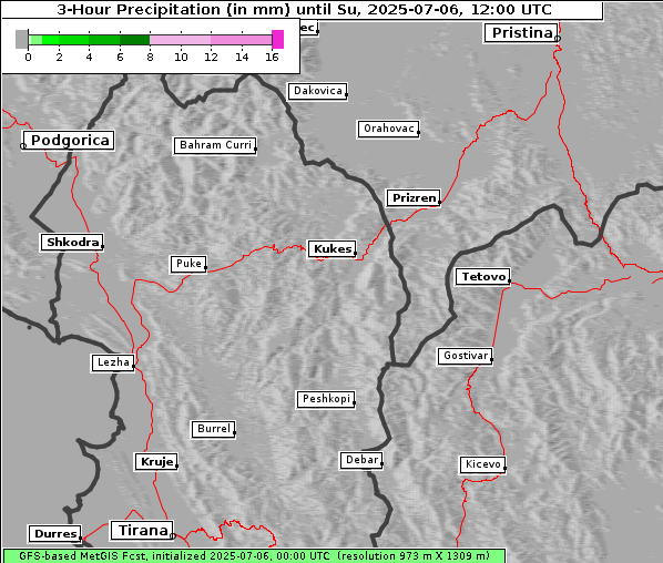 Niederschlag, 6. 7. 2025