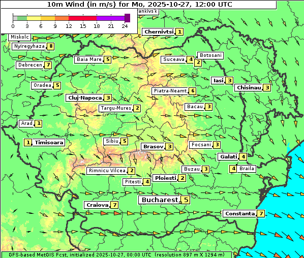 Wind, 27. 10. 2025