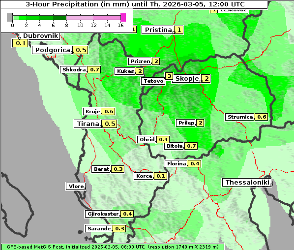 Niederschlag, 5. 3. 2026