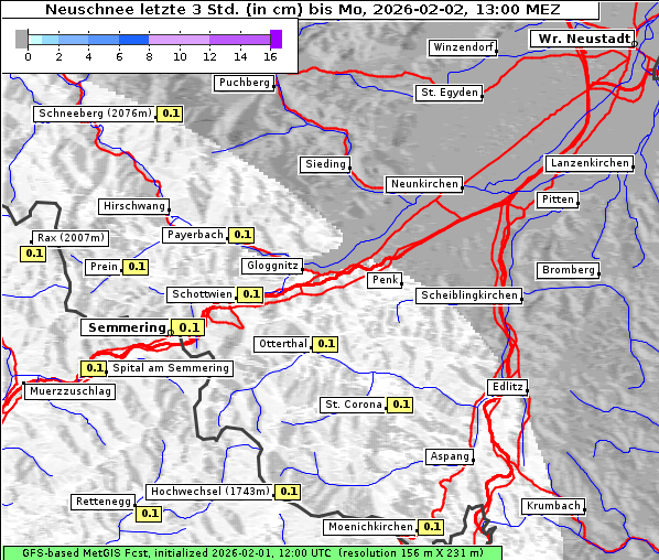 Neuschnee, 2. 2. 2026