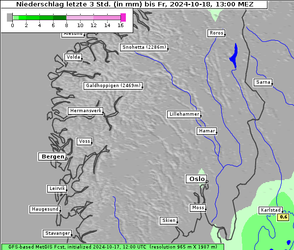 Niederschlag, 18. 10. 2024