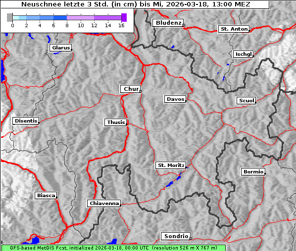 Neuschnee, 18. 3. 2026