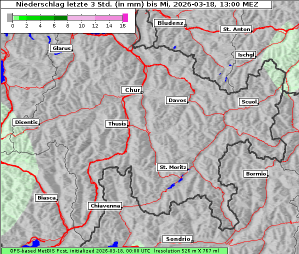 Niederschlag, 18. 3. 2026