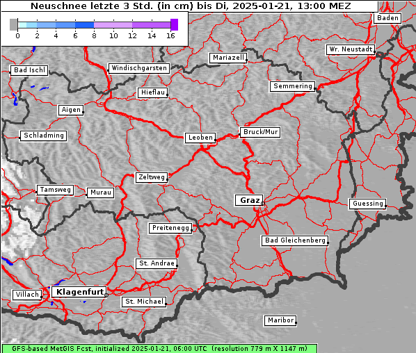 Neuschnee, 21. 1. 2025