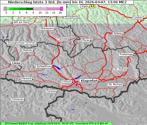 Niederschlag, 7. 4. 2026
