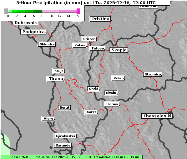 Niederschlag, 16. 12. 2025