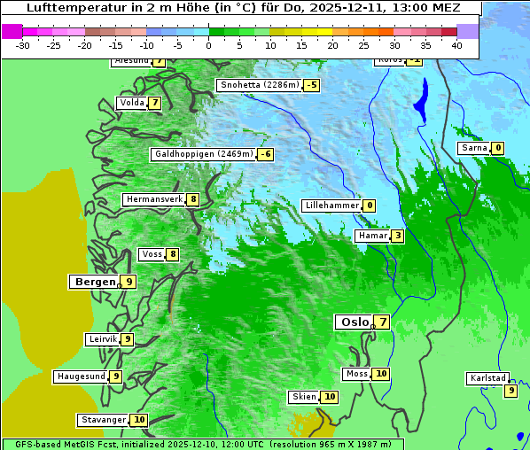 Temperatur, 11. 12. 2025