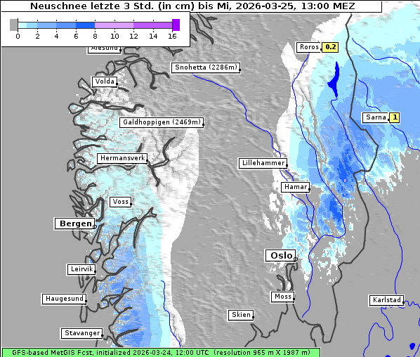Neuschnee, 25. 3. 2026
