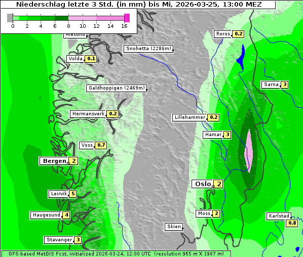 Niederschlag, 25. 3. 2026