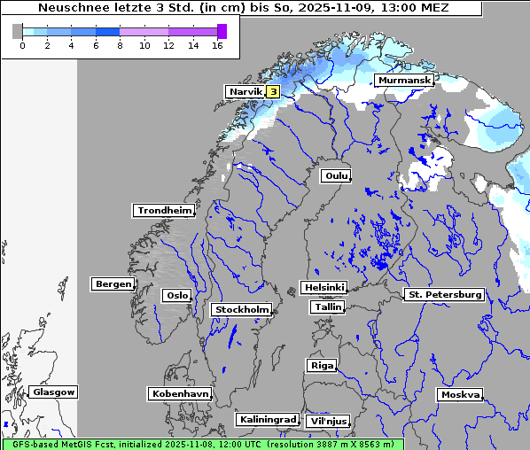 Neuschnee, 9. 11. 2025