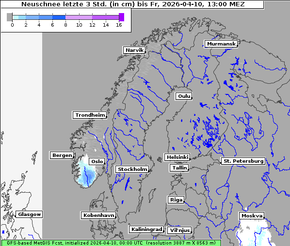 Neuschnee, 10. 4. 2026