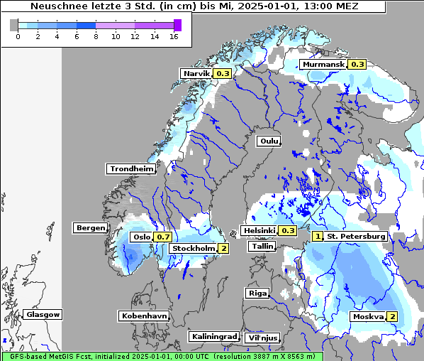 Neuschnee, 1. 1. 2025