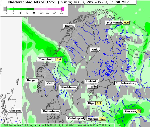 Niederschlag, 12. 12. 2025
