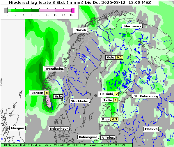 Niederschlag, 12. 3. 2026