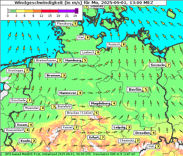 Wind, 1. 9. 2025