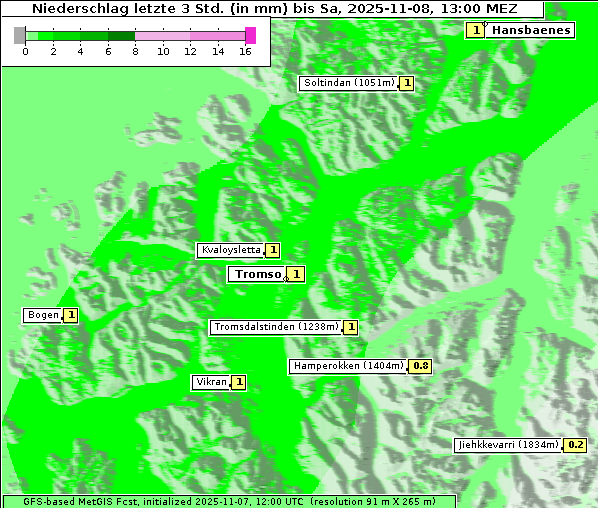 Niederschlag, 8. 11. 2025