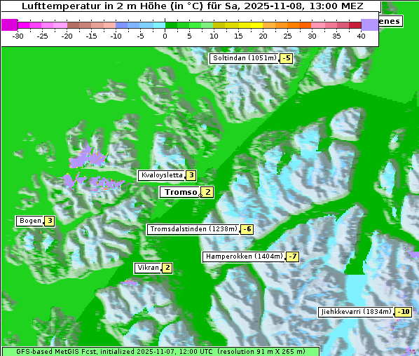 Temperatur, 8. 11. 2025
