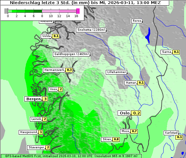 Niederschlag, 11. 3. 2026