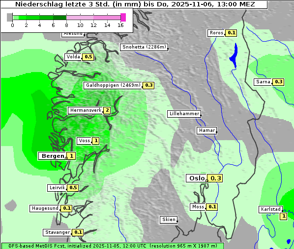 Niederschlag, 6. 11. 2025