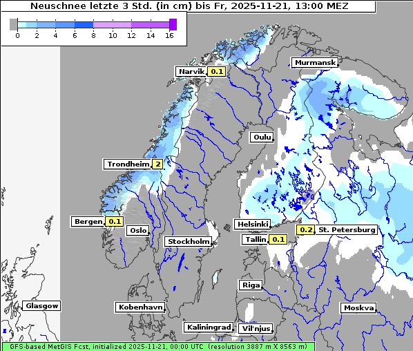 Neuschnee, 21. 11. 2025