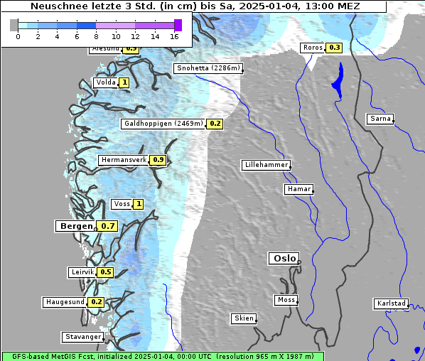 Neuschnee, 4. 1. 2025