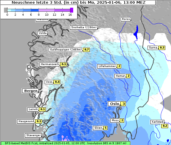 Neuschnee, 6. 1. 2025