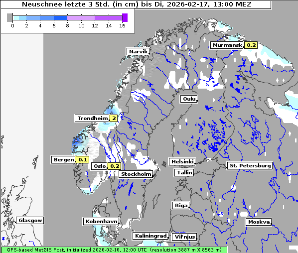 Neuschnee, 17. 2. 2026