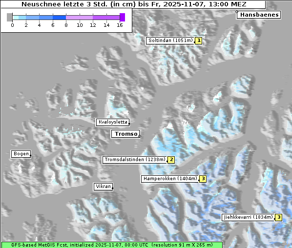 Neuschnee, 7. 11. 2025