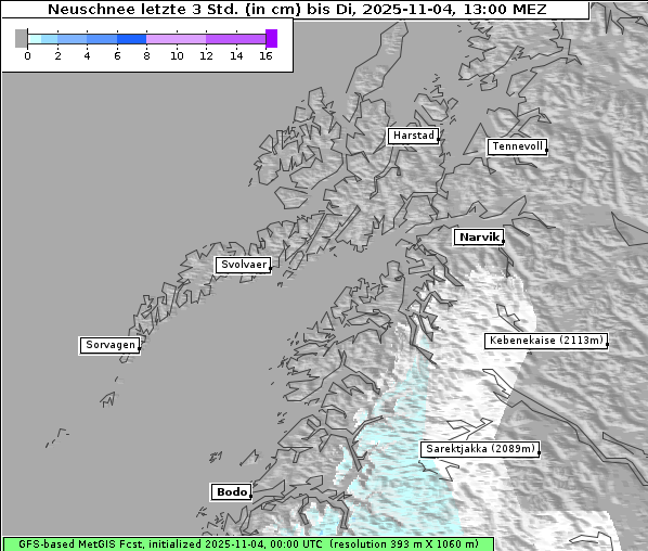 Neuschnee, 4. 11. 2025