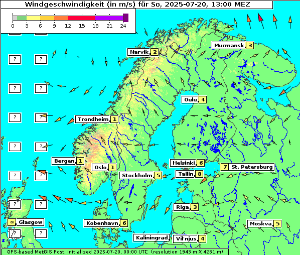Wind, 20. 7. 2025