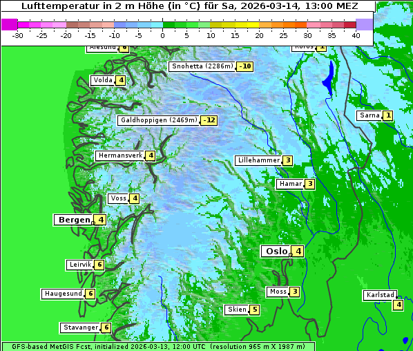 Temperatur, 14. 3. 2026