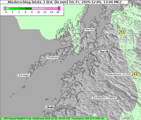 Niederschlag, 5. 12. 2025