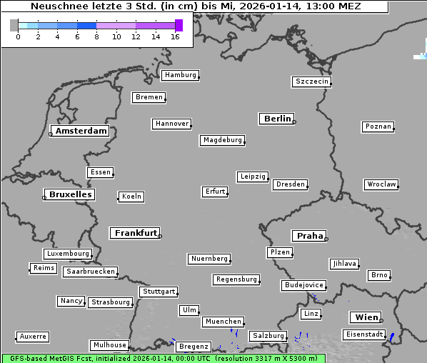 Neuschnee, 14. 1. 2026