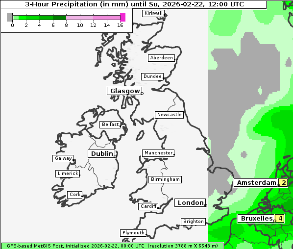 Niederschlag, 22. 2. 2026