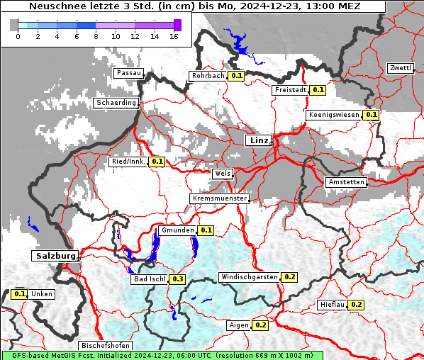 Neuschnee, 23. 12. 2024