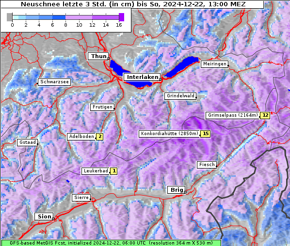 Neuschnee, 22. 12. 2024