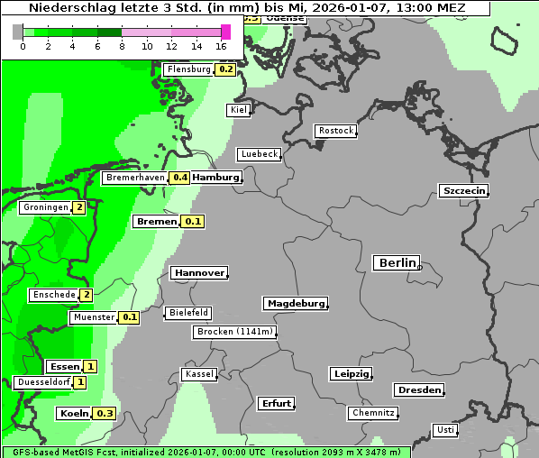 Niederschlag, 7. 1. 2026