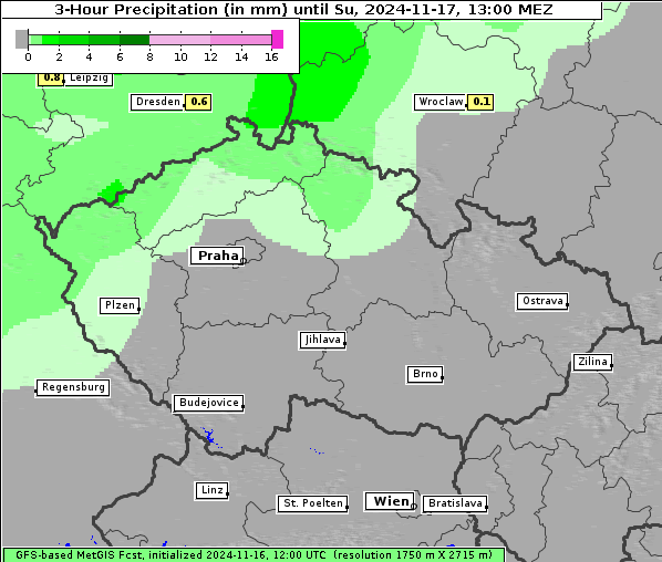 Niederschlag, 17. 11. 2024