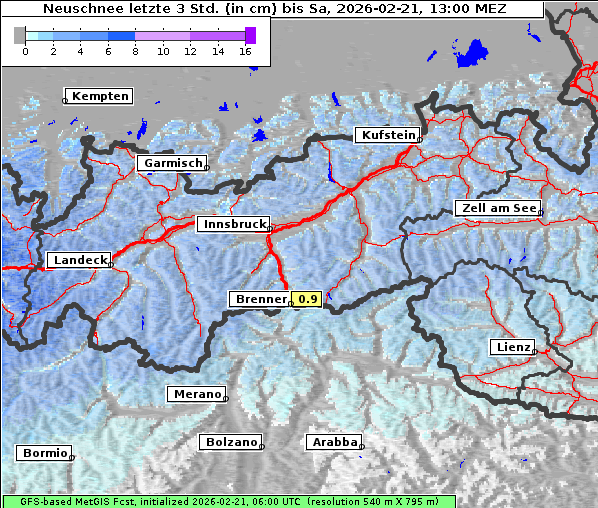 Neuschnee, 21. 2. 2026